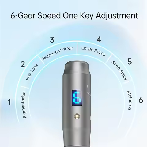 Dr Dermapen M8 Micro Pen With 12 PCS 0.25mm Needles Electric Wireless Derma Pen