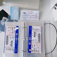 Air Ticket Bill Concert Ticket Storage Book Loose-leaf Inch Album Photocard Polaroid Ticket Movie Al