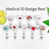 15 Styles Medical ID Badge Reel Holder - Retractable Badge Reel - Doctor Nurse Badge Student Card Ho