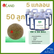 ULAND EM Ball Bio-3 | 50 ลูก Em 5 ลิตร จุลินทรีย์ย่อยสลายอินทรียวัตถุในดิน เศษพืช ตอซังข้าว และน้ำธร