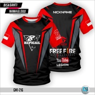 DJ Esports baju gamers ff/baju gamers ff nickname guild/Jersey Esport Gaming ROG/FF/PUBG/ML/COD Full Printing/ Kaos Jersey Esport RRQ 2020 Mobile Legend PUBG FreeFire COD DOTA PB Costum Size Baju murah/Kaos Murah/T-shirt Murah Jersey Gaming Fullprint[COD]