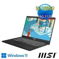 msi微星 Modern 14 C13M-1063TW 14吋 商務筆電 (i5-1335U/16G/512G SSD/Win11/經典黑)