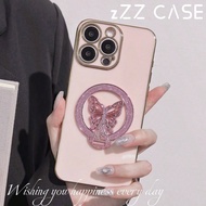 Ốp lưng điện thoại TPU họa tiết thiên niên kỷ phong cách Apple Animal Y2K 2025 có đế đỡ điện thoại h