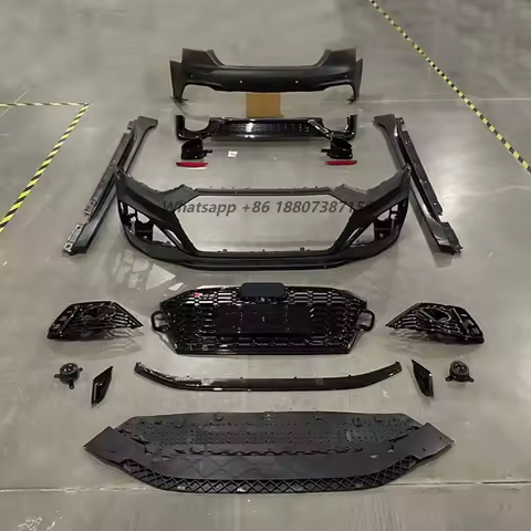 A5 S5 B9(2017-2019) Facelift to RS5 New-Style Front Bumper with Grill Upgrade Conversion BodyKit B9.