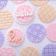 Cetakan Fondant Clay Stamp Cutter Embosser Cetakan plastik Cupcake