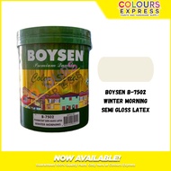 Boysen B-7502 WInter Morning Semi Gloss Latex 4L and 16L sizes