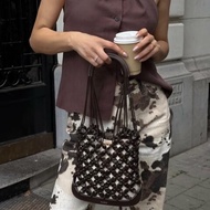 POLENE solé 鵝卵石手袋 黑色