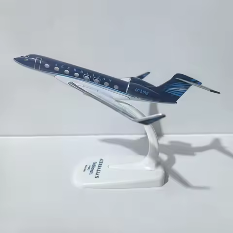 JASON TUTU Azerbaijan Airlines Gulfstream G650 Aircraft Diecast 1/200 Scale Planes Airplane Model Pl