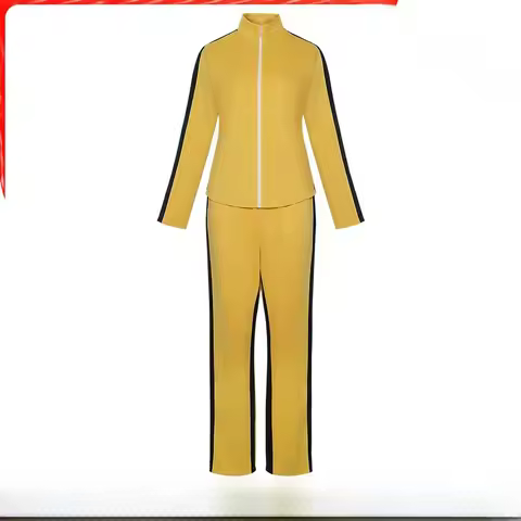 Yellow Wedding Dress Cosplay Costume for Halloween Stage Performance Kill Bill Inspired Women's Trad
