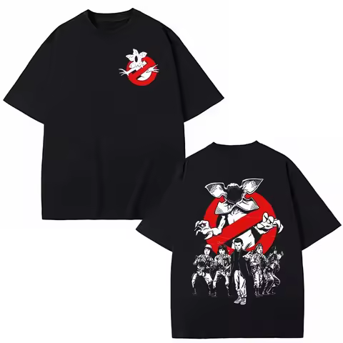 American TV Series Eddie Munson Eleven Demogorgon T-shirt Man Eating Flower Monster Pattern Men's pu