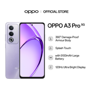 OPPO A3 Pro 5G | 360° Damage-Proof Armour Body | Splash Touch | 45W SUPERVOOC Flash Charge with 5100