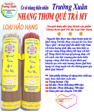 [1Kg] Nhang thơm QUẾ TRÀ MY (Loại hảo hạng)_ Nhang Quế thơm đặc biệt_Nhang sạch
