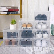 size sheet◑☇♨Transparent Plastic Shoe Box Stack-able (Ready Stock)