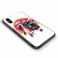 [HMKLD] Kimetsu Geen Yaiba Tanjirirou Nezuko Zachte Siliconen Glas Telefoon โครงเปลือกนอกเคส Iphone 6 Apple 6S 7 8 Plus X Xr Xs 11 Pro Max