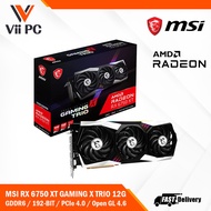 MSI Radeon RX 6750 XT GAMING X TRIO 12GB GDDR6 Gaming Graphics Card, TRI FROZR 2 Thermal Design, rx6