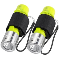 WholeFire Underwater Flashlight - 1200 Lumens Dive Light Scuba Diving Flashlight, 3 Modes IPX8 Water