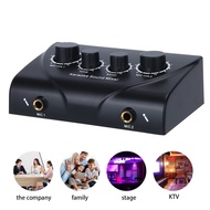 New Karaoke Sound Mixer Professional Dual Mic Inputs Audio System Portable Digital Audio Sound Machine Echo OK Mixer Sys