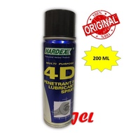 HARDEX 4D 200ML MULTIPURPOSE PENETRANT & LUBRICANT SPRAY ANTI RUST WD4D