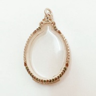 Silver Enamel Case Amulet Frame