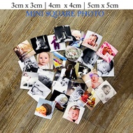 CUSTOM MINI SQUARE PHOTO | 3CM X3CM | 4CM X 4CM | 5CM X 5CM | PHOTO PRINTS | CETAK FOTO