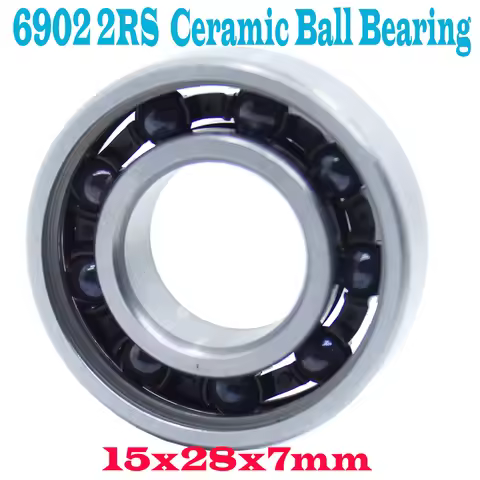 6902-2RS Hybrid Ceramic Bearing 15*28*7 mm ABEC-5 1PC Bicycle Bottom Brackets & Spares 6902 RS 2RS S