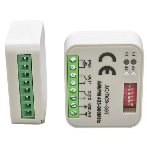 Remote Control Switch Receiver 433mhz 868mhz 300 315 318 390mhz Multifrequency AC/DC 9-30V Garage Ga
