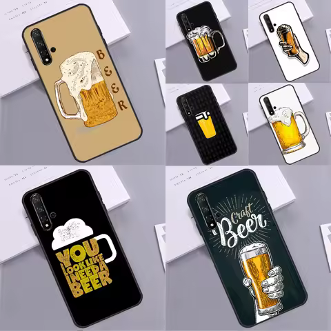 Beer Cup For Huawei Nova Y70 Y90 Y60 Y72 Y61 Y91 12s 12i 11i 7i 8i 9 10 SE P60 Pro P30 P40 Lite Case