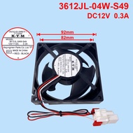 12V 0.3A 3612JL-04W-S49 Refrigerator Freezer Fan DC Fan Accessories for Samsung Refrigerator