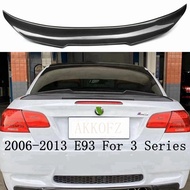 PSM style For BMW E93 3 Series Spoiler 2006-2013 2 Door E93 Real carbon fiber Rear Wing Spoiler