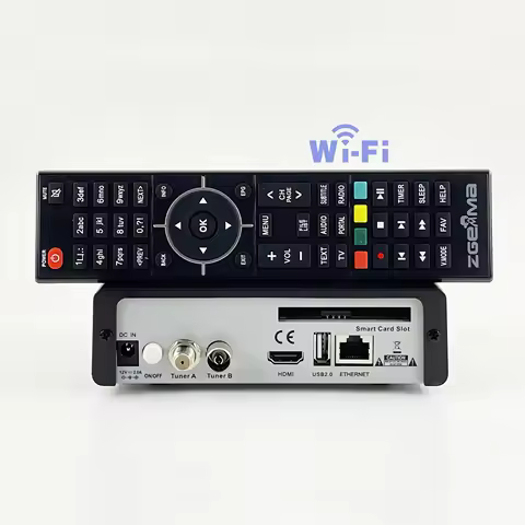 2026 New Arrival Zgemma H8.2H Plus Linux Enigma2 Build-in wifi DVB-S2X+DVB-T2/C H2.65 4K Best Digita