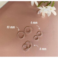 goodgift_station-Single hoop earrings Real Silver s999