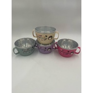 LB186 stainless steel baby cup bowl plus airtight lid 14CM