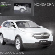 1:32 Honda CRV โมเดลรถเหล็กโมเดลรถยนต์เสียงรถลากคอลเลกชันรถยนต์ของเล่น Diecast Vehicles Car Model