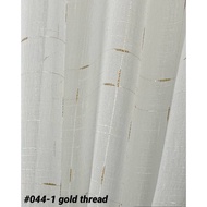 3-in-1 Day Curtain Sheers modern design cheep sheer curtain Ready-made (CU044) (C08)