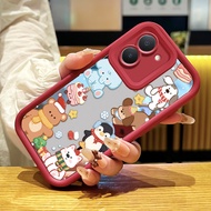 Casing hp for VIVO Y36 4G Y36 5G Y27 4G Y27 5G Y27s Y77T Y78 5G Y78 Plus 5G Case Casing Little Snowm