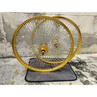 BMX Bicycle Spoke Hub Set Rim 20 X1.75 Weave Straight 106 Holes/1 Pair