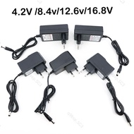 AC to DC 4.2v 0.5A 2A 8.4v 12.6v 16.8v 1A 2A 2000ma Adapter Power Supply Charger plug for Drill Driv