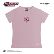 The Powerpuff Girls Bow Fitted Tee Pastel | Slim Fit Women's T-Shirt Baju Perempuan