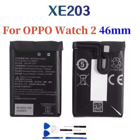 New High Quality Replacement Battery XE203 Battery For OPPO watch2 46mm Watch Battery XE203 OW20W1 +