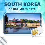 Unlimited Korea Data 5G Sim Card 5 days/ 7 days/ 10 days
