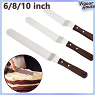 6/8/10in Stainless Steel Cake Cream Spatula Butter Knife Cake Smoother Cake Decorating Tools