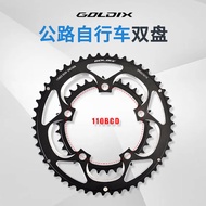 GOLDIX Road Bike Chainring Ultralight 7075 Aluminium Alloy Chainring 50/34T Chainwheel 110BCD