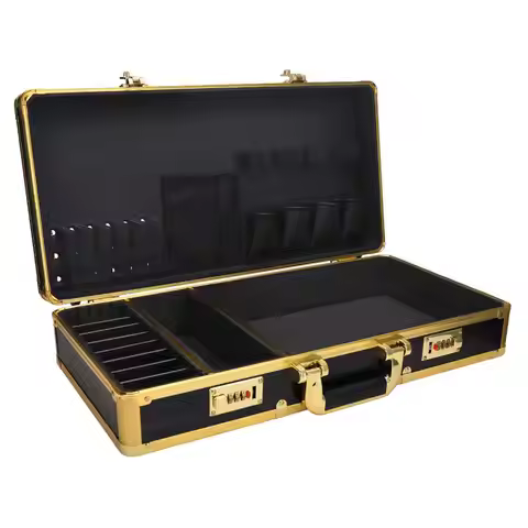 Salon Hair Cutting Tool Kit Storage Case with Handle 55x28x11.8cm Aluminum Frame for Beauty Salon Ma