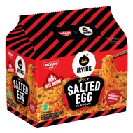 NISSIN x IRVINS Spicy Salted Egg Instant Noodle บะหมี่ไข่เค็มมี 3 รสให้เลือก