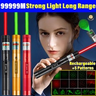 🔥99999 M Strong Light Long RangeGreen laser pointer high power laser pointer presentation lazer poin