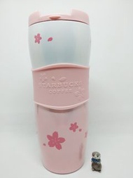 日本星巴克 2010年 櫻花隨行杯 12oz 珠光粉白漸層