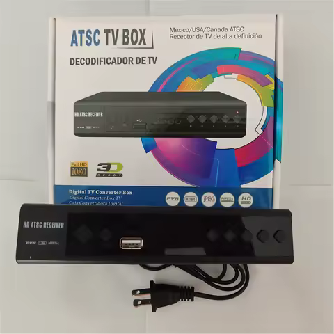 Digital TV Converter ATSC HD TV Live with Recording&Playback Media Player Set tp Box Free Digital Ch