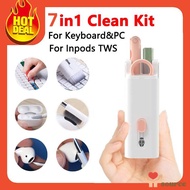 7-in-1 Keyboard Cleaning Brush Computer Earphone Cleaning Tools Keyboard Cleaner Keycap Puller Kit For Pc Headset sou9v