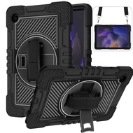 Suitable for Samsung A9+Plus Tablet Protective Case 37cm Rotating Bracket Contrast Color All-Inclusi