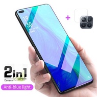 OPPO A93 Tempered Glass Film OPPO A53 A92 A72 A52 A31 A91 A9 A5 2020 A12 A12e Reno 4 3 2 2F 10x Zoom Anti Blue Ray Light High Quality Protective Screen Protector